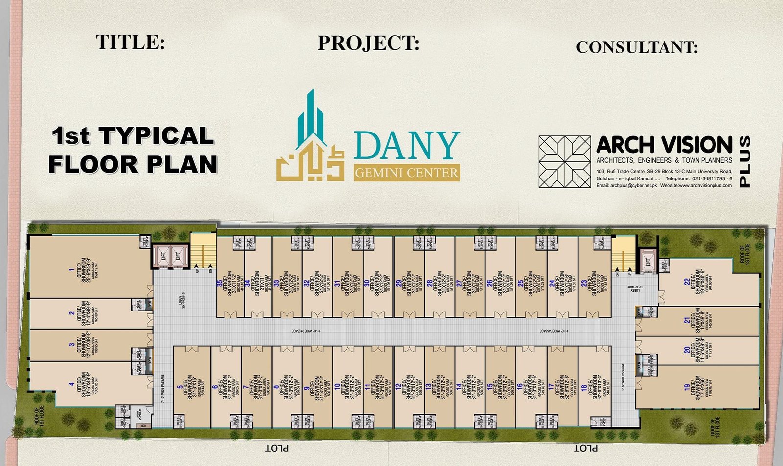 Dany Gemini Center 1st floor plan